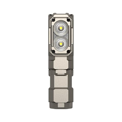 WUBEN Khaki Mini Flashlight Battery Extension Tube(Model: E7), for Outdoor/Indoor Activities Camping, Hiking, Fishing, Walking, etc. - color: Khaki YCT