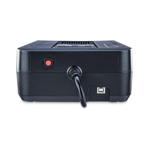 CyberPower EC850LCD Ecologic UPS Battery Backup and Surge Protector, 850VA/510W, 12 Outlets, ECO Mode, Compact, UL Certified - style: 850VA LCD