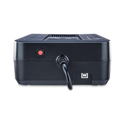 CyberPower EC850LCD Ecologic UPS Battery Backup and Surge Protector, 850VA/510W, 12 Outlets, ECO Mode, Compact, UL Certified - style: 850VA LCD