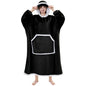 IFNOW Wearable Blanket Hoodie, Oversized Sherpa Fleece Hooded Sweatshirt with Eye Mask, Cozy and Giant Blanket Hoodie with Sleeves Extra Long for Adults Men Women, Black - color: Black, size: Adult