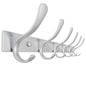 SKOLOO Coat Rack Wall Mounted - 6 Hooks, Heavy Duty, Stainless Steel, Metal Wall Hangers, Sturdy Coat Hooks for Hanging Coats, Jacket, Clothes, Hat, Cold Light Silver - color: Matte Silver, size: 6 Hook(1 Pack)