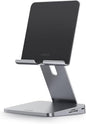 Anker USB C Hub for iPad, 551 USBC Hub (8-in-1), with Foldable Tablet Stand, 4K HDMI, 2 USB-A Data Ports, for iPad Pro 5th Gen/Air 5th Gen/Mini 6th and Later (Silver) - size: 5.6 × 5.5 × 1.1 inches