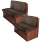 ANARACHON Leather Look RV Camper Dinette Cushion Covers, Washable RV Couch Cushion Covers Dinette Booth Seats Stretchable Camper Seat Covers (02 Brown, 2 Sets) - color: 02 Brown, size: 2 Sets