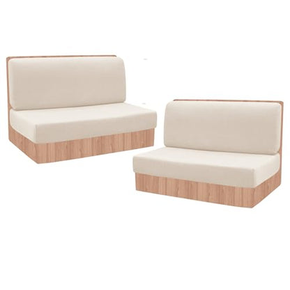 FUANGUI RV Dinette Cushion Covers Stretch Camper Seat Cover Booth Seats Replacement RV Washable Sofa Furniture Protector - color: Beige