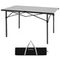 KingCamp Aluminum Camping Table Foldable, Large 53.5" Roll Up Camp Table Folding Seamless Tabletop Heavy Duty Duck Hunting Camping Tables Metal Portable Outdoor Collapsible for RV BBQ Picnic Hunting - color: Silver/Black - 53.5"×27.5", style: Extra Large