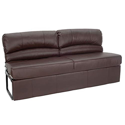 RecPro Charles RV Jackknife Sofa | Love Seat | Sleeper Sofa | Length Options 62", 68", 72" (72 Inch, Mahogany) - color: Mahogany, size: 72 Inch