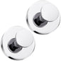 Suction Cup Hooks for Shower, Bathrooms Wall, Glass Door, Mirror, Kitchen–Towel, Robes, Coat, Hanging up to 15 lbs No-Drill Suction Hooks–Waterproof & Rustproof (Chrome, 2 PCS) - color: Chrome