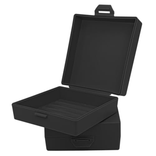 Bathroom Soap Dishes for Dr. Squatch Soap, Square Travel Soap Container with Lid, Portable Bar Soap Holder for Shower Soap Dish Box for Traveling Camping Outdoor Elimeta (2pack Black) - color: 2pack Black
