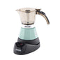 IMUSA 3 or 2 Cup Electric Mint Espresso Maker, Compact Moka Coffee Machine with Keep Warm Function, Detachable Base, Cuban & Italian Coffee Brewer, Mint & Black - color: Mint, size: 3 Cup