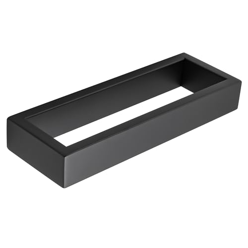 Sayayo Matte Black Towel Bar for Bathroom, 8 Inch Hand Towel Holder Wall Mount Square Towel Ring SUS304 Stainless Steel Towel Rack - color: Black, size: 8 INCH