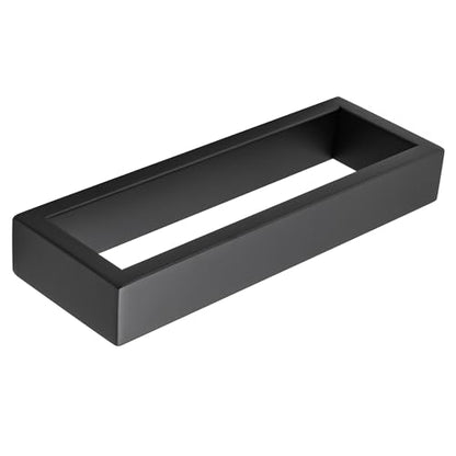 Sayayo Matte Black Towel Bar for Bathroom, 8 Inch Hand Towel Holder Wall Mount Square Towel Ring SUS304 Stainless Steel Towel Rack - color: Black, size: 8 INCH