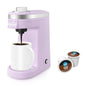 CHULUX Mini Coffee Maker for K Capsule, Single Serve Coffee Maker for One Cup Americano, Lightweight Pod Coffee Machine, Lavender - color: Lavender