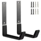 Heavy Duty Wall Hooks, Utility Hooks, Tool Organizer - Large Steel U Hooks for Garage & Garden, Hose Hanger (2 Pack) - size: Large