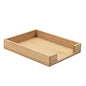 KIRIGEN Wood Letter Tray, Single-Tier Front-Load Desktop Paper Organizer, Wooden Document Tray for Letter and A4 Paper, File Folder, Mail, Home Office Desk, 13.77 x 10.62 x 2.16 Inch, TP-NA - color: Natural