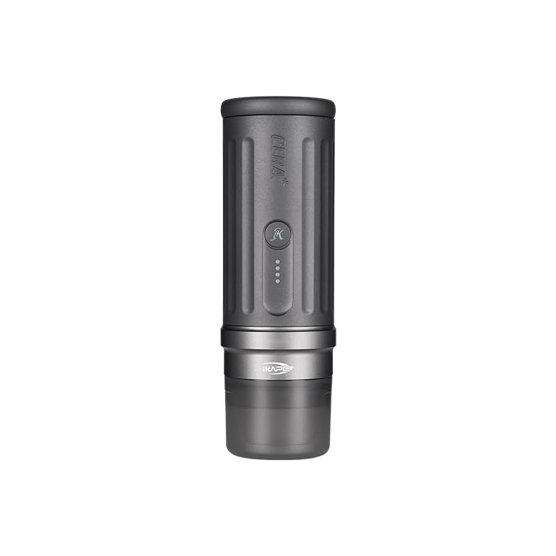 IKAPE Newly KAPO K2 Portable Espresso Machine with Bl uetooth APP Connect & 51mm Bottomless Basket, Electric Coffee Maker 20 Bar Pressure, for Home, Travel, Camping - size: 51.3mm