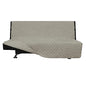 Easy-Going Futon Sofa Slipcover Reversible Sofa Cover Armless Couch Cover Water Resistant Pets, Kids, Children, Dog, Cat (Beige/Beige) - color: Beige/Beige, size: Large Futon