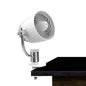 Vornado Pivot Clip Personal Air Circulator, 3-Speed, Portable Desk Fan with Multi-Surface Clip, 360-Degree Adjustable Axis, 9 in Tall, 4 in Diameter, Whisper Quiet, Ice White - color: White