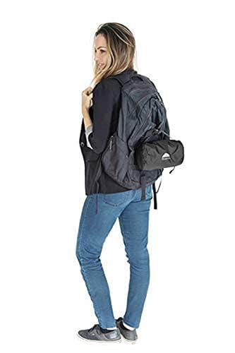 BlueHills Ultra Compact Travel Blanket Pillow in Portable Bag Case with Hand Luggage Belt & Backpack Clip Premium Cozy Soft Compact Pack Large Blanket for Airplane Flight Layover Black C003 - color: C003-black