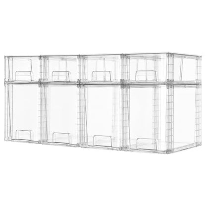 Vtopmart Clear Organizer - style: 4 Large+4 Small