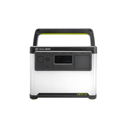 Goal Zero Yeti Portable Power Station, Yeti 700 + Boulder 100, 677 Watt Hour LiFePO4 Battery, Water resistant & Dustproof Solar Generator For Outdoors, Camping, Tailgating, & Home - style: Yeti 700 - Boulder 100
