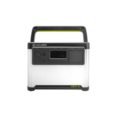 Goal Zero Yeti Portable Power Station, Yeti 700 + Boulder 100, 677 Watt Hour LiFePO4 Battery, Water resistant & Dustproof Solar Generator For Outdoors, Camping, Tailgating, & Home - style: Yeti 700 - Boulder 100