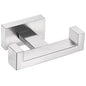 Angle Simple Towel Hook for Bathroom, SUS 304 Stainless Steel Double Robe Coat Hook, Hand Towel Hanger Wall Mount, Brushed Nickel - color: Brushed Nickel, size: 1 Pack