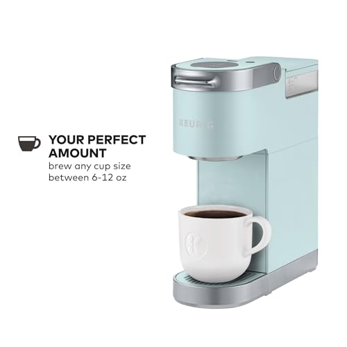 Keurig K-Mini Plus Single Serve K-Cup Pod Coffee Maker, with 6 to 12oz Brew Size, Stores up to 9 K-Cup Pods, Travel Mug Friendly, Misty Green - color: Misty Green