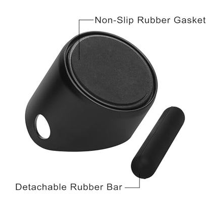 Small Coffee Knock Box 4.3 Inch, Coffee Mini Knock Box, Mini Knock Box Espresso, Small Knock Box Espresso with Removable Knock Bar And Non-Slip Base