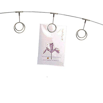 TFu Wall Hanging Photo Display, DIY Picture Photo Frame String with 12 Clips for Hanging Photos Notes and Artworks (Round Shape Clip) - size: Round shape clip