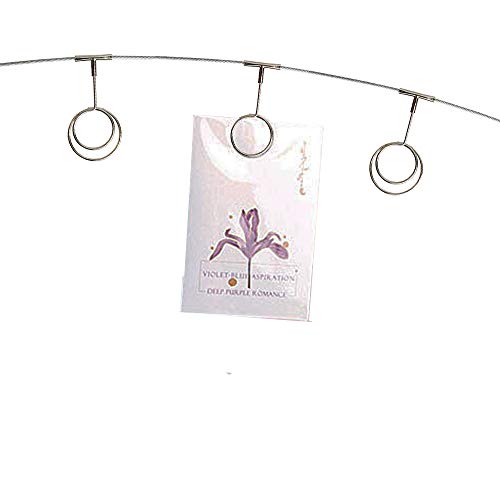 TFu Wall Hanging Photo Display, DIY Picture Photo Frame String with 12 Clips for Hanging Photos Notes and Artworks (Round Shape Clip) - size: Round shape clip