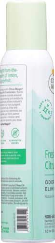 Citrus Magic Natural Odor Eliminating Air Freshener Spray, Fresh Citrus, 3-Ounce (Pack of 4) - size: 3 fluid ounces (Pack of 4)