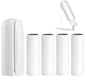 Mini Travel Lint Roller with 150 Sticky Sheets, Compact Portable Pet Hair Remover with Cover for Clothes, Travel, Small Foldable Lint Roller for Purse Car Bag Essentials (White) - color: White