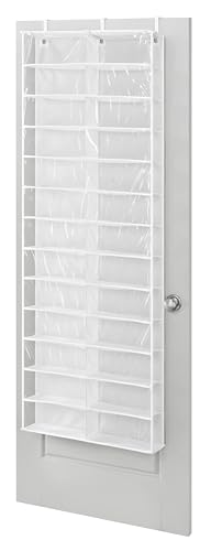 Whitmor Over The Door Shoe Shelves - 26 Sections - White - size: 26 Pocket