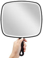 OMIRO Hand Mirror, Extra Large Black Handheld Mirror with Handle, 12.4" L x 9" W - size: 12.4"L x 9"W - Pack of 1