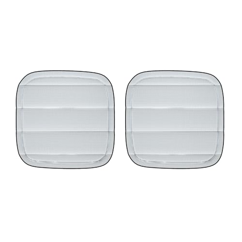 Magnetic Rear Door Window Covers(Pair) for Ram Promaster, 2014-current, 5-Layer Aluminum Oxford Insulated Blackout Rear Window Sunshade, Reflective Waterproof, SilverShield - color: Sliver, size: Rear Door