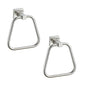 Brushed Nickel Towel Ring for Bathroom 2 Pack, Kitchen Bath Towel Holder Hangers Wall Mount Heavy Duty Stainless Steel - color: Brushed Nickel, size: 2 Pack