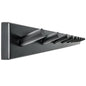 WEBI Coat Rack Wall Mounted,10 Hooks,38" Long Coat Hanger Wall Mount,Bamboo Peg Rail Hat Rack for Wall,Caps,Jacket,Clothes,Black - color: Black, size: 38 inch