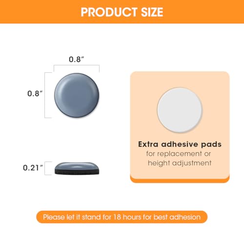 Aieve Appliance Slider, 24 Pcs Small Appliance Rollers Kitchen Gadgets, Self Adhesive Caster Wheels Kitchen Finds Home Must Have Countertop Accessories for Mixer Coffee Maker Air Fryer - size: 24Pcs