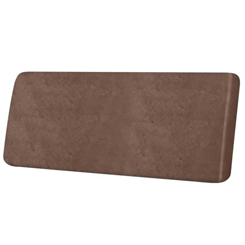 ANARACHON Leather Look Couch Cushion Covers Sofa Seat Slipcovers Sets Couches Furniture Protector for Sectional Armchair Loveseat Pets Kids Stretch Spandex Fabric (1 Cushion Sofa, Brown) - color: 01 Brown, size: 1 Cushion Sofa