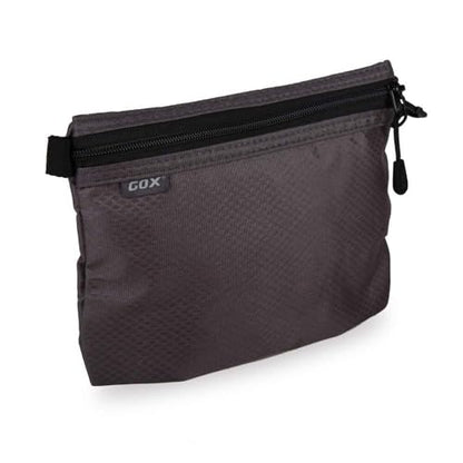 GOX Small Toiletry Bag for Men Bulk Cosmetic Bag Dopp Kit Carry On Zipper Pouch Organization Nylon Packing Sack Wate Repellent(Grey) - color: Grey
