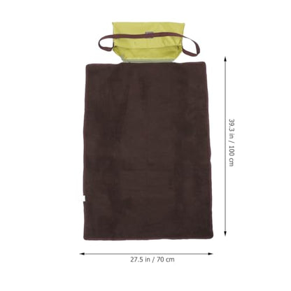 STOBOK Foldable Waterproof Outdoor Dog Mat 39.4X27.6In Portable Self Warming Pet Blanket for Travel Camping Hiking
