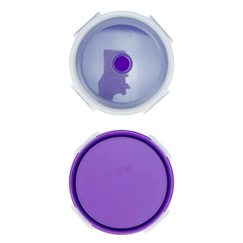 1200ml Large Camping Bowl with Foldable Spoon, Collapsible Bowl With Lid, Silicone Bento Box, For Travel Camping Meal Prep & Food Storage, Microwave Dishwasher Safe, Purple - color: Purple