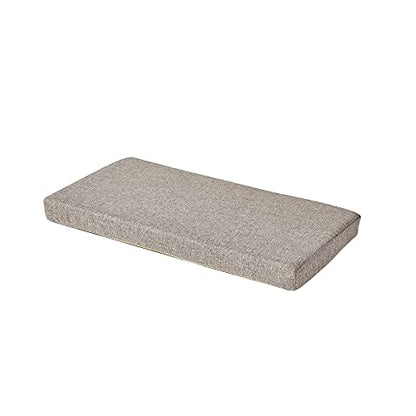 Khaki Bench seat Chair Pads Non-Slip Rubber Back Indoor Swing /Settee Cushion 48inX18inX2in(122X45.5X5CM) - color: Khaki, size: 48"x18"x2"