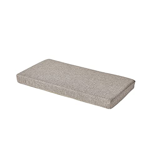 SAMTY Bench Seat Memory Foam Chair Pads Non-Slip Rubber Back Indoor Swing/Settee Cushion 60 x 18 inch - color: Khaki, size: 60"x18"x2"