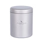 Boundless Voyage Titanium Small Tin Can Box Canister Tea Tins Coffee Tins Food Storage Container for Tea,Coffee, Herb, Candy, Chocolate, Sugar, Spices, Beans - color: Ti3209D-120ml 1pcs
