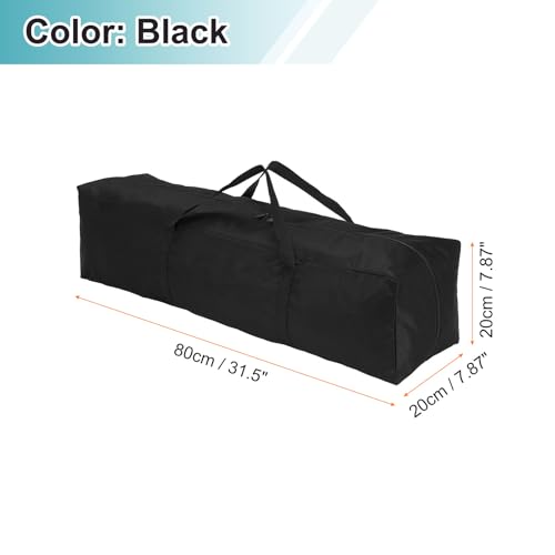 HARFINGTON 2pcs Camping Chair Replacement Bag 31.5" x 7.9" Folding Chair Carry Bag Oxford Cloth Storage Tent Bag with Handle Strap for Travel Outdoor Camping Sports, Black - size: 31.5" x 7.9"