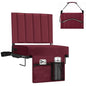 Stadium Seat for Bleachers with Back Support, Portable Bleacher Seat with Wide Comfy Padded Cushion, Metal Hook, Folding Stadium Chair with Shoulder Strap, Carry Handle, Cup Holder, Burgundy - color: Burgundy