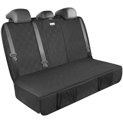 ALLANSING Upgraded 900D Heavy Duty Dog Back Bench Seat Cover, Car Seat Protector, Seatbelt & Armrest Compatible, Waterproof & Non‑Slip for Dogs & Kids, Fits Compact Cars and SUVs - size: Small-52"W