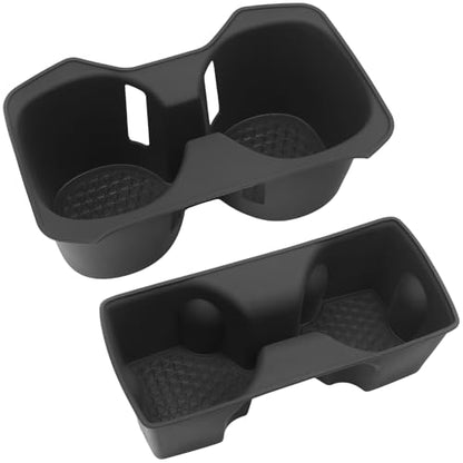 2PCS Cup Holder Compatible with Toyota 2019 2020 2021 RAV4 Accessories Silicone Material Front & Rear Insert Center Console Organizer - color: for Toyota 2019-2021 RAV4 (2PCS)