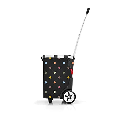 reisenthel carrycruiser dots - Portable Shopping Trolley with Sturdy Aluminum Frame, Shoulder Strap and Removable mesh Inner Bag -Water-Repellent - color: Dots